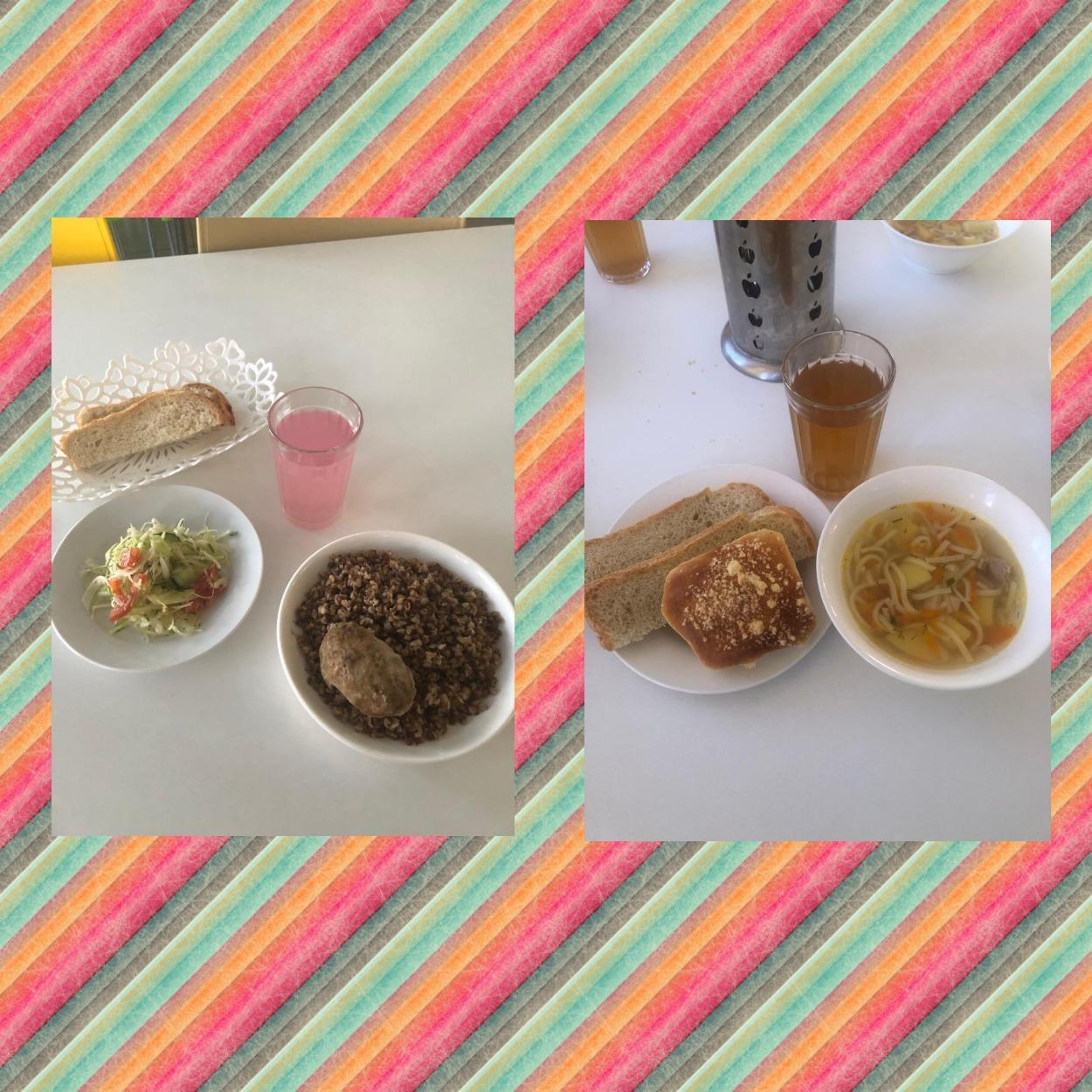 Примеры блюд в школьной столовой