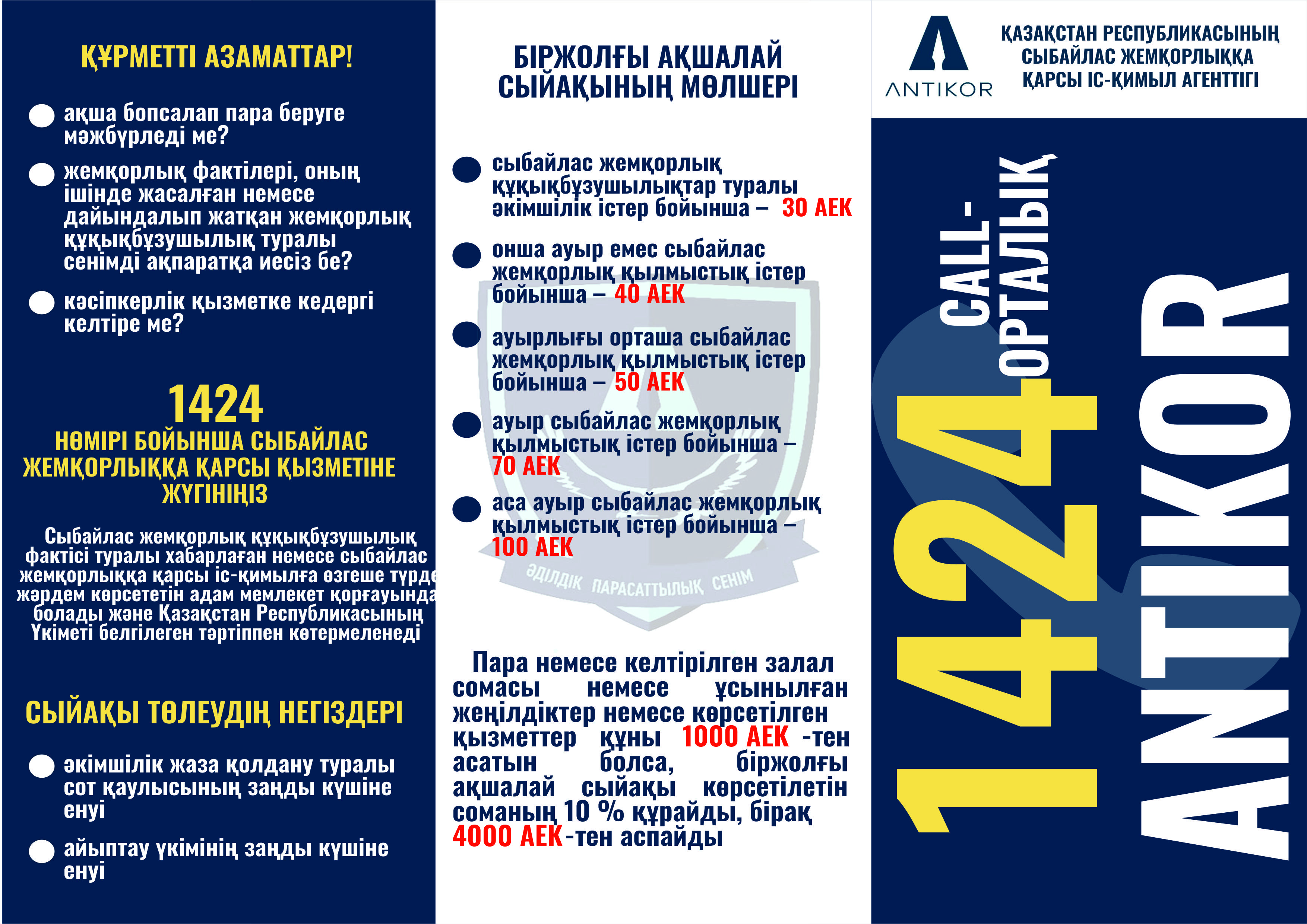Информация о борьбе с коррупцией